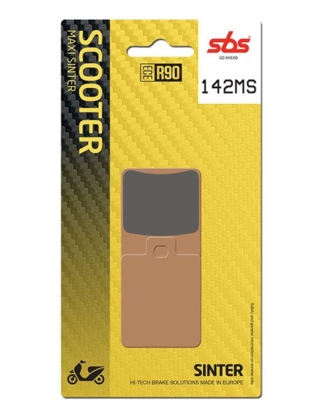 Plaquettes de frein SBS 142 MS Evo Sinter