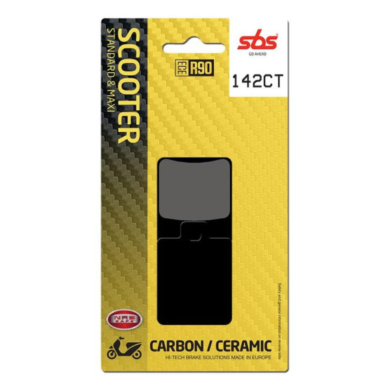 Plaquettes de frein SBS 142 CT Carbone Céramique