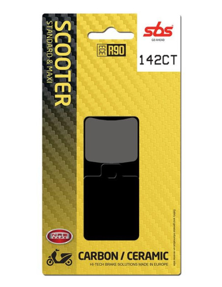 Plaquettes de frein SBS 142 CT Carbone Céramique