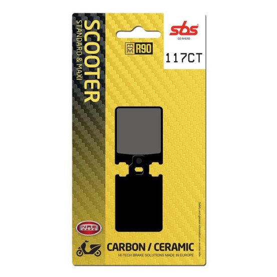 Plaquettes de frein SBS 117 CT Carbone Céramique