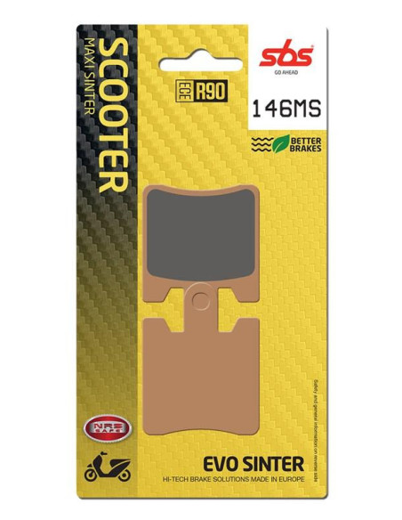 Plaquettes de frein SBS 146 MS Evo Sinter
