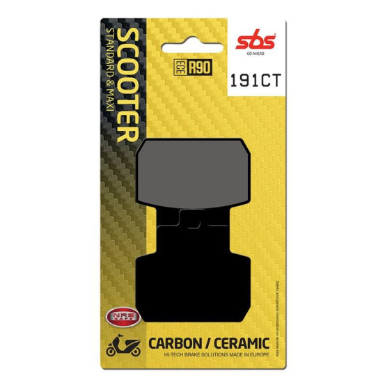 Plaquettes de frein SBS 191 CT Carbone Céramique