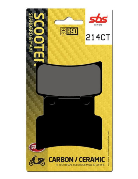 Plaquettes de frein SBS 214 CT Carbone Céramique