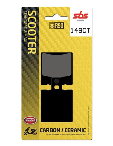 Plaquettes de frein SBS 149 CT Carbone Céramique