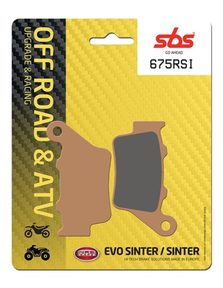Plaquettes de frein SBS 675 RSI Sinter - Evo Sinter