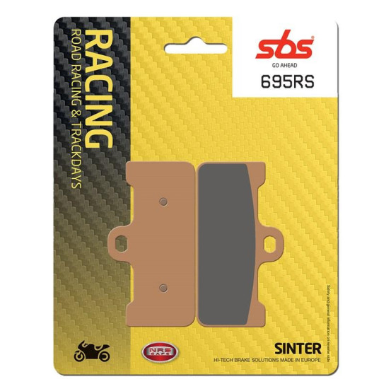 Plaquettes de frein SBS 695 RS métal fritté