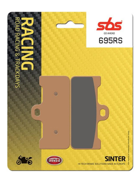 Plaquettes de frein SBS 695 RS métal fritté