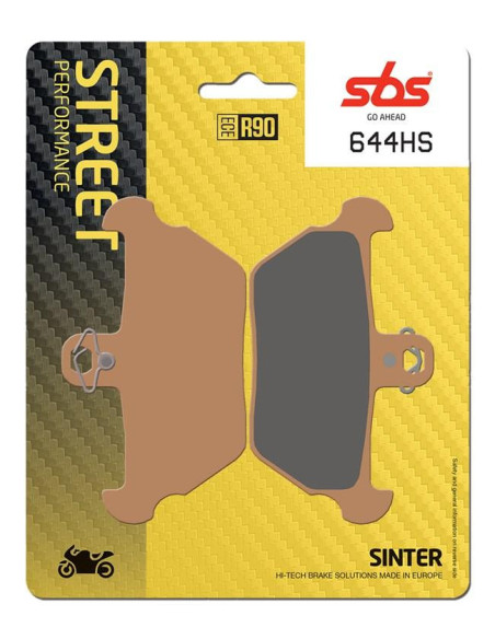 Plaquettes de frein SBS 644 HS Evo Sinter