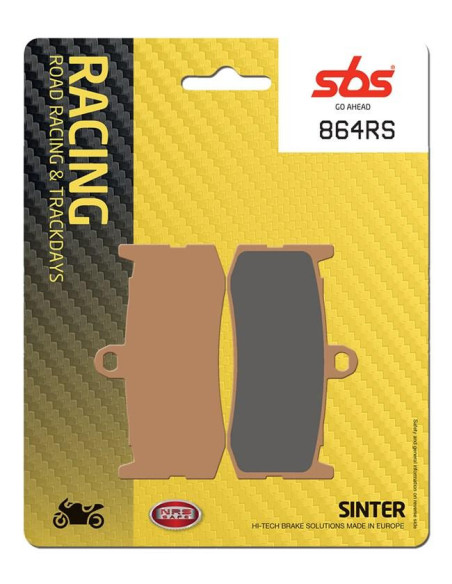 Plaquettes de frein SBS 864 RS métal fritté