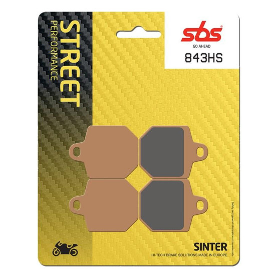 Plaquettes de frein SBS 843 HS Evo Sinter