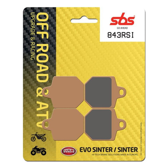Plaquettes de frein SBS 843 RSI Sinter - Evo Sinter