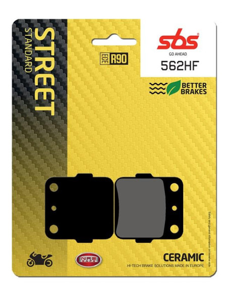 Plaquettes de frein SBS 562 HF Céramique