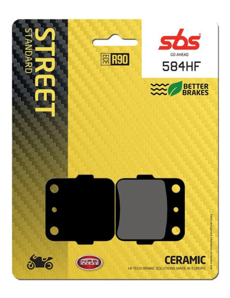 Plaquettes de frein SBS 584 HF Céramique