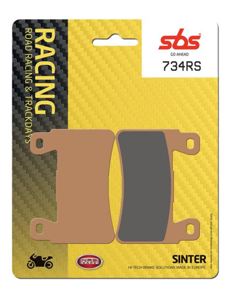 Plaquettes de frein SBS 734 RS métal fritté