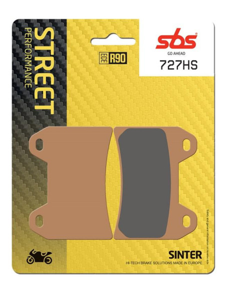 Plaquettes de frein SBS 727 HS Evo Sinter