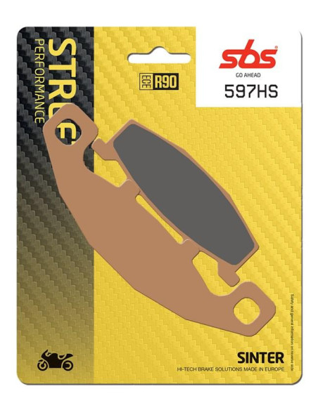 Plaquettes de frein SBS 597 HS Evo Sinter