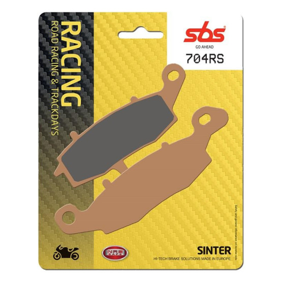 Plaquettes de frein SBS 704 RS métal fritté