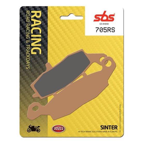Plaquettes de frein SBS 705 RS métal fritté