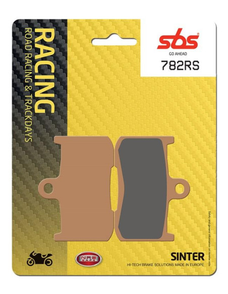 Plaquettes de frein SBS 782 RS métal fritté