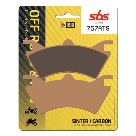 Plaquettes de frein SBS 757 ATS Sinter Carbone