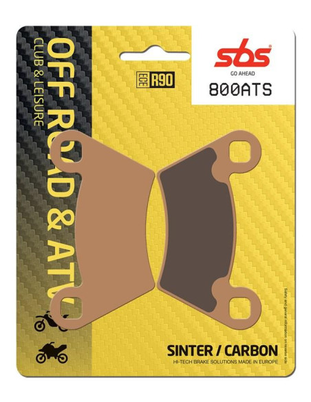 Plaquettes de frein SBS 800 ATS Sinter Carbone