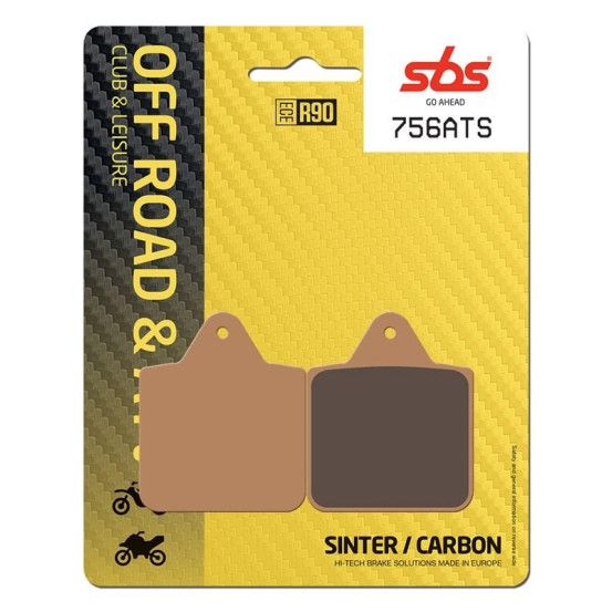 Plaquettes de frein SBS 756 ATS Sinter Carbone