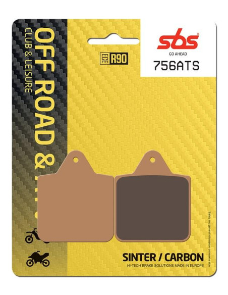Plaquettes de frein SBS 756 ATS Sinter Carbone