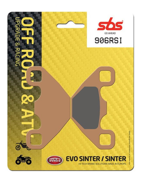 Plaquettes de frein SBS 906 RSI Sinter - Evo Sinter