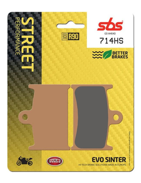 Plaquettes de frein SBS 714 HS Evo Sinter