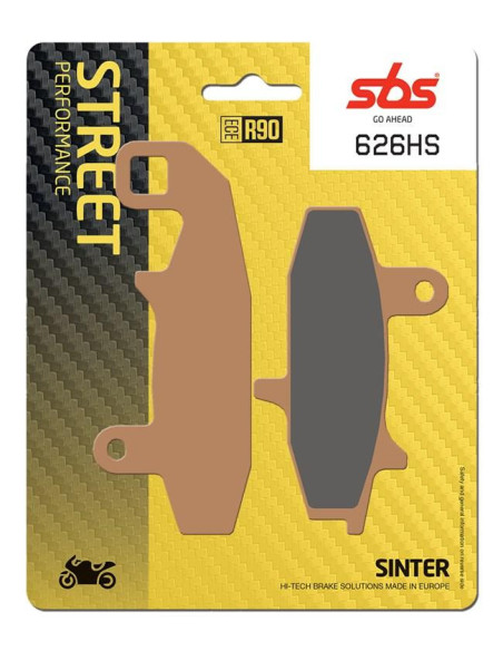 Plaquettes de frein SBS 626 HS Evo Sinter
