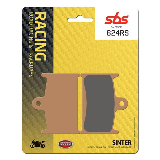 Plaquettes de frein SBS 624 RS métal fritté