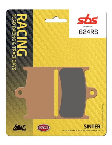 Plaquettes de frein SBS 624 RS métal fritté