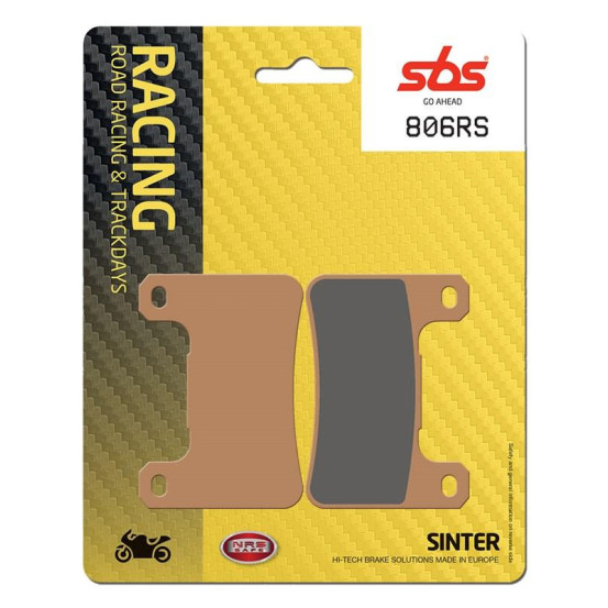 Plaquettes de frein SBS 806 RS métal fritté