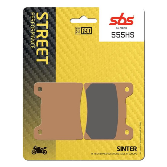 Plaquettes de frein SBS 555 HS Evo Sinter