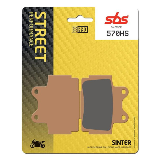 Plaquettes de frein SBS 570 HS Evo Sinter