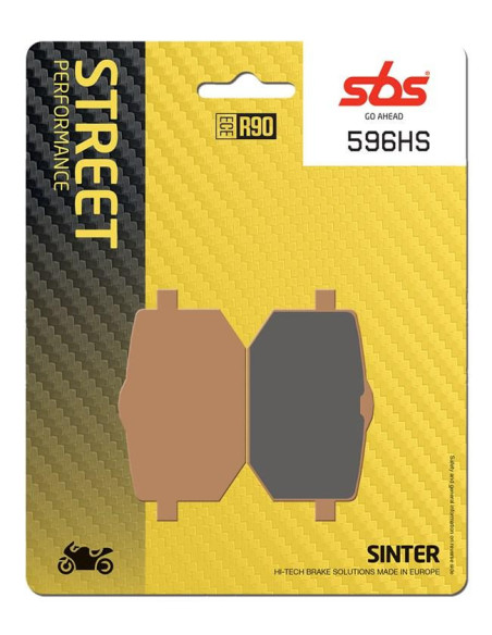 Plaquettes de frein SBS 596 HS Evo Sinter