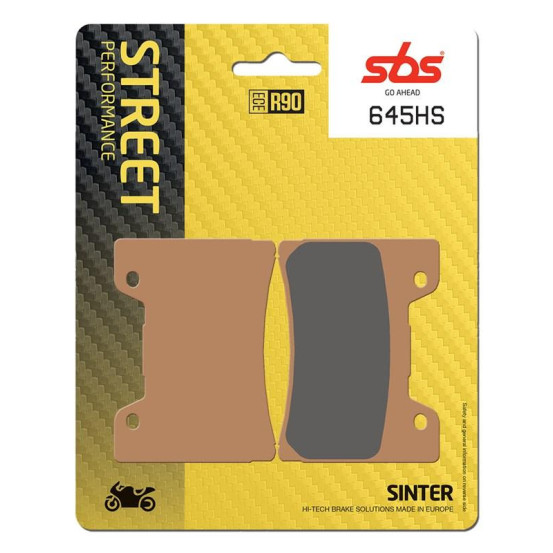 Plaquettes de frein SBS 645 HS Evo Sinter