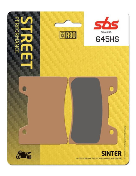 Plaquettes de frein SBS 645 HS Evo Sinter