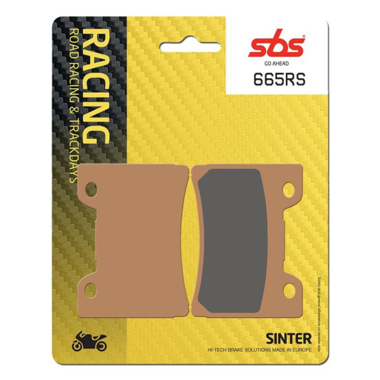 Plaquettes de frein SBS 665 RS métal fritté