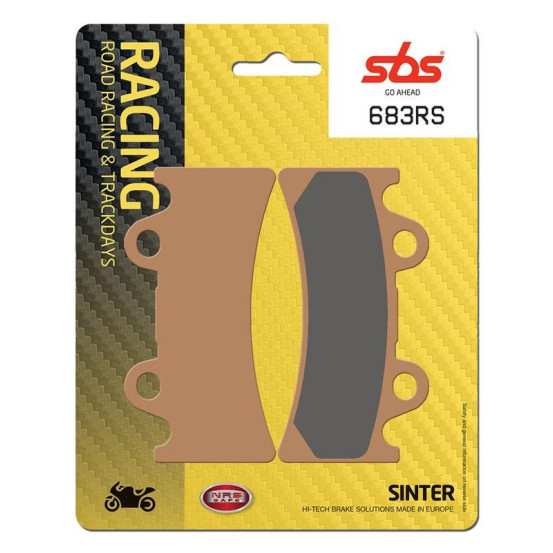 Plaquettes de frein SBS 683 RS métal fritté