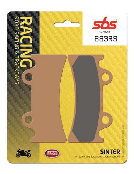 Plaquettes de frein SBS 683 RS métal fritté