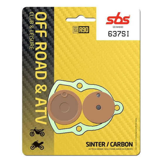 Plaquettes de frein SBS 637 SI Sinter