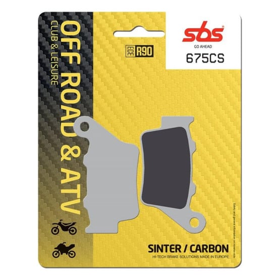 Plaquettes de frein SBS 675 CS Sinter Carbone