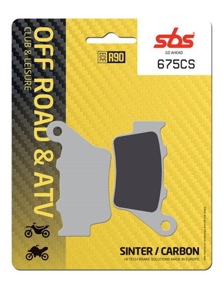 Plaquettes de frein SBS 675 CS Sinter Carbone