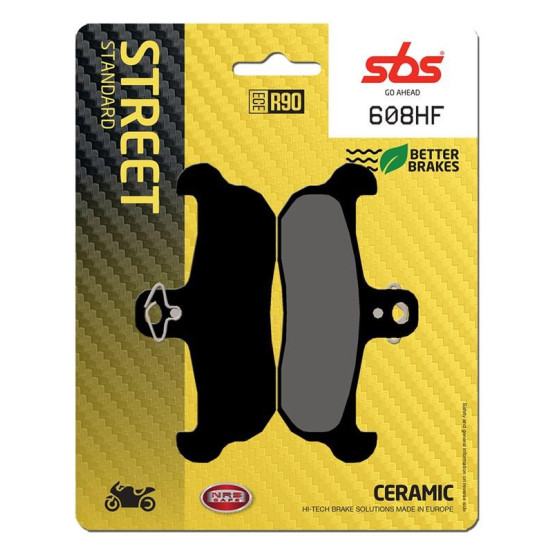Plaquettes de frein SBS 608 HF Céramique