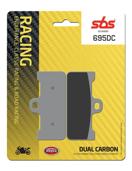 Plaquettes de frein SBS 695 DC Dual Carbone