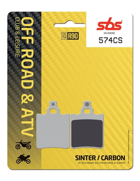 Plaquettes de frein SBS 574 CS Sinter Carbone