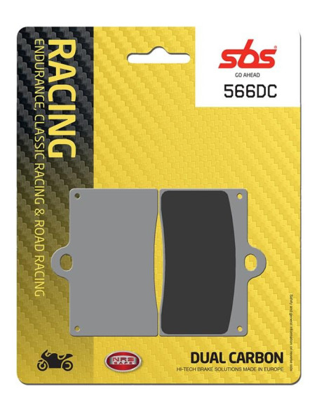 Plaquettes de frein SBS 566 DC Dual Carbone