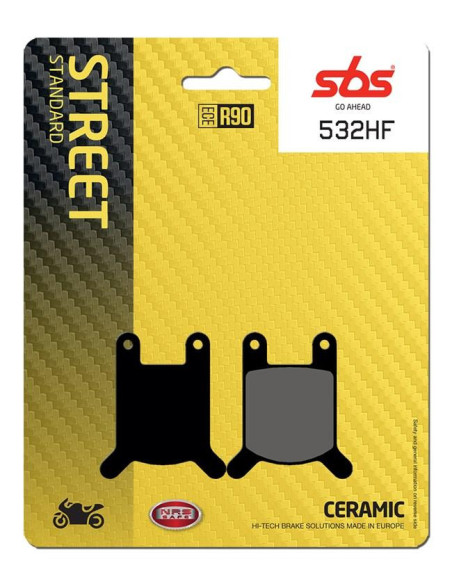 Plaquettes de frein SBS 532 HF Céramique