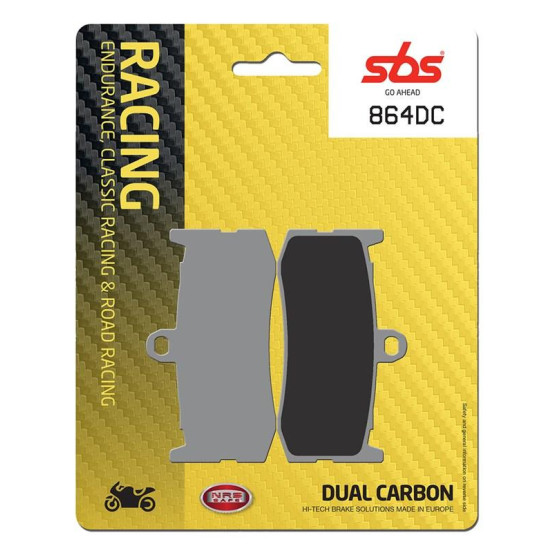 Plaquettes de frein SBS 864 DC Dual Carbone